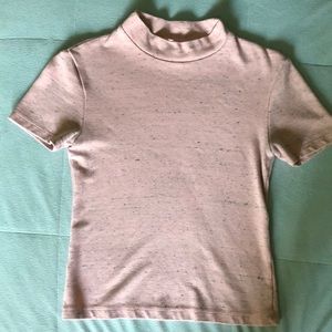 American Apparel pink turtle neck Tee🌷